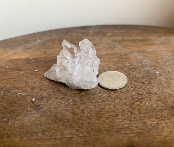 clear quartz cluster