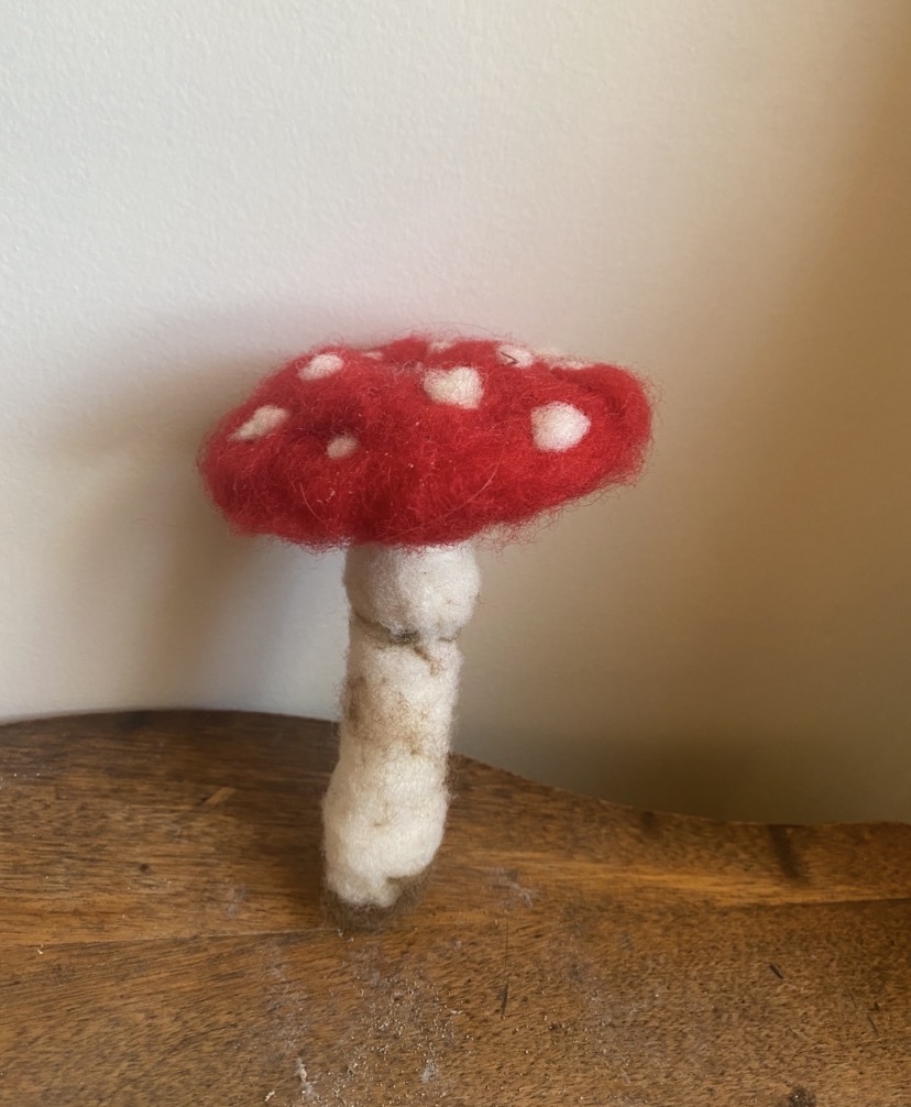 felted mushroom